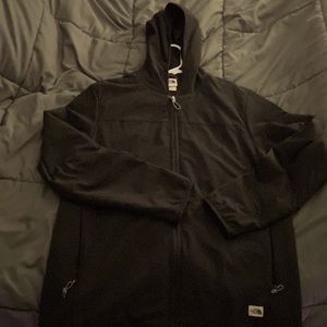 The North Face Men’s Soft Shell Hooded Jacket/ Hoodie. Black- Size Large.
